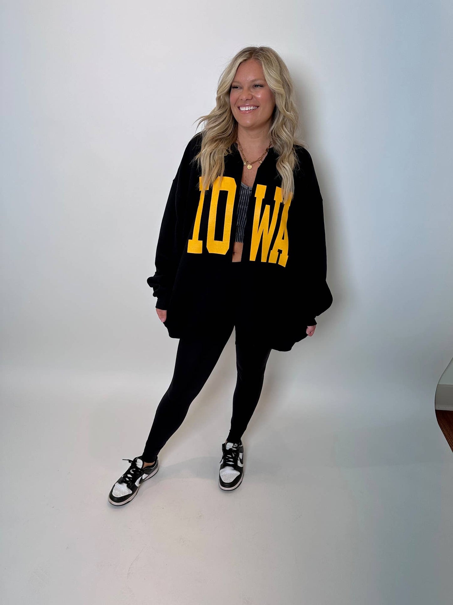 Black IOWA cardigan