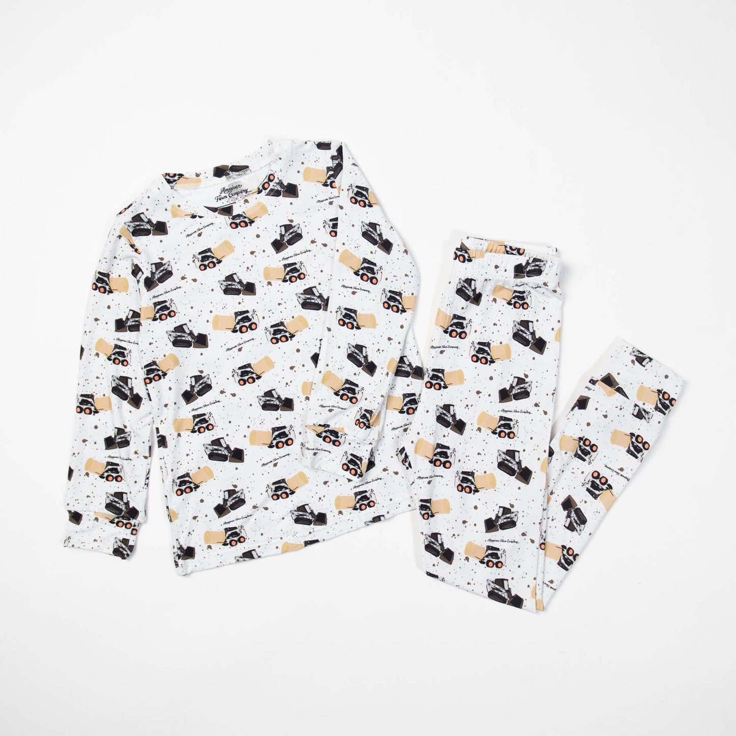 Skid Loader Bamboo Toddler Pajamas