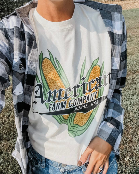 Corn Graphic Farm Tee