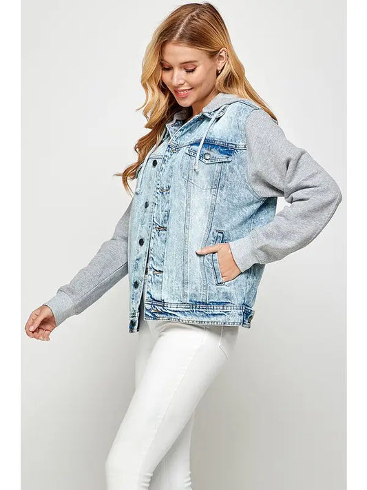 Denim Hoodie Jacket