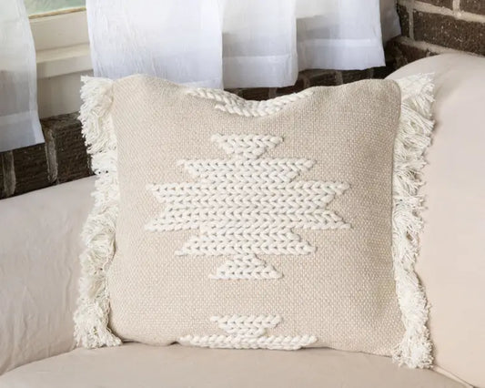 Cream Aztec Pillow